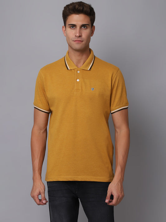 Cantabil Men's Mustard T-Shirt (6926134083723)