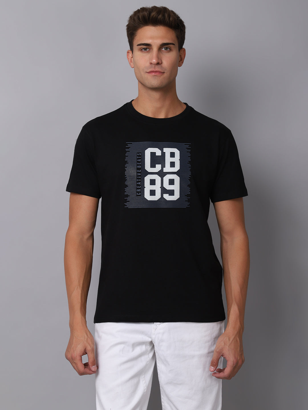 Cantabil Men's Black T-Shirt (6926158463115)