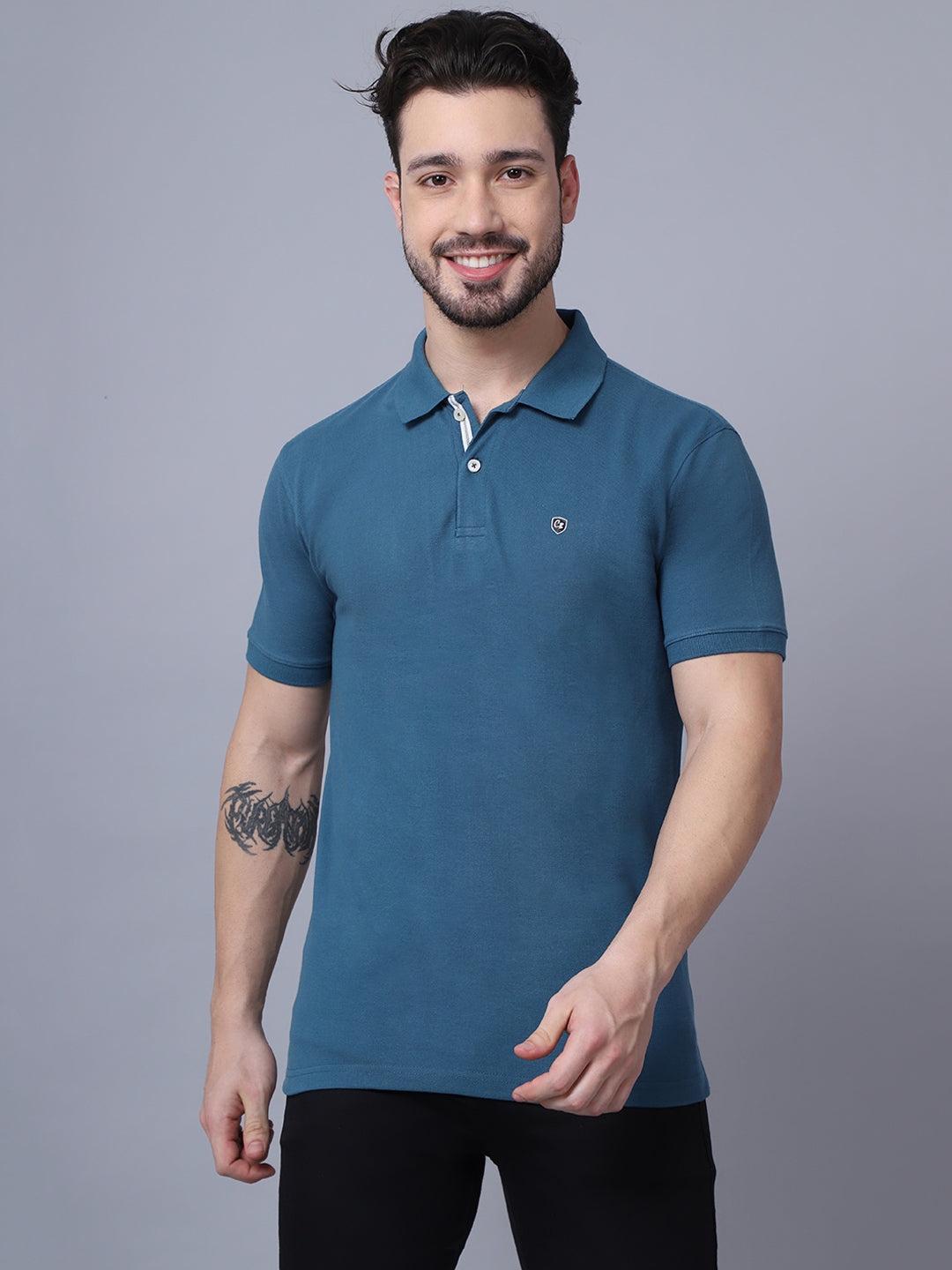 Cantabil Mens Blue T-Shirt (7048927281291)