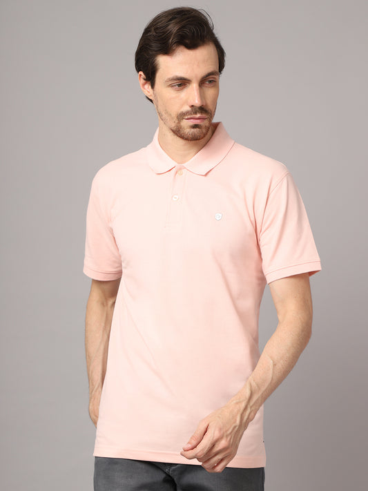 Cantabil Mens Light Pink T-Shirt (7048931803275)