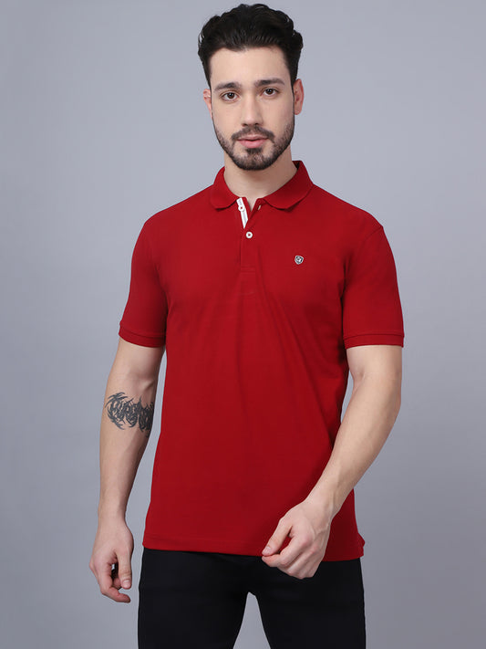 Cantabil Mens Maroon T-Shirt (7048933113995)