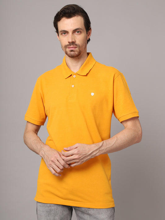 Cantabil Mens Mustard T-Shirt (7048933474443)