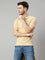 Cantabil Men Beige T-Shirt (7113907536011)