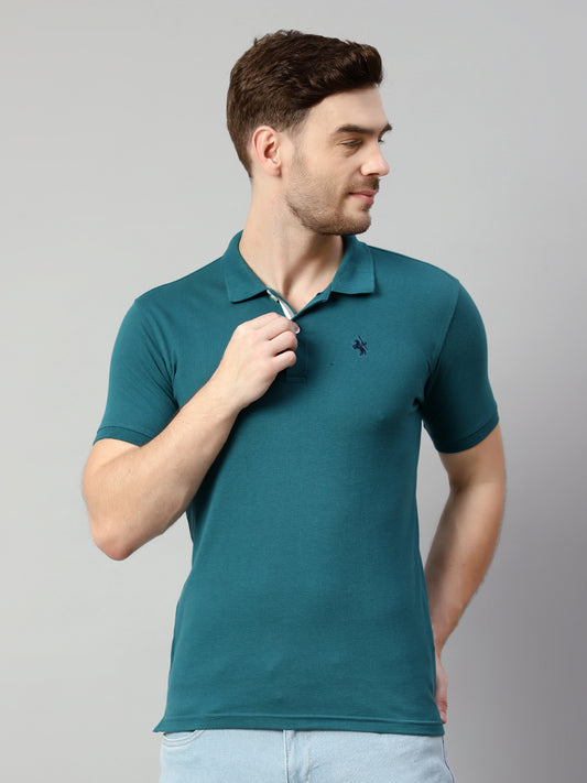 Cantabil Men Teal T-Shirt (7113903669387)