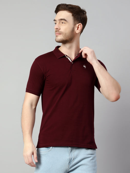 Cantabil Men Wine T-Shirt (7113876045963)