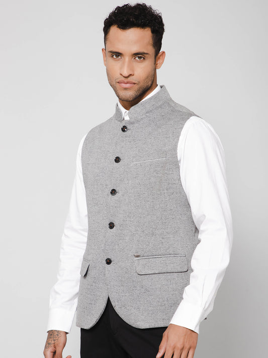 Cantabil Men Grey Waist Coat (7114273390731)