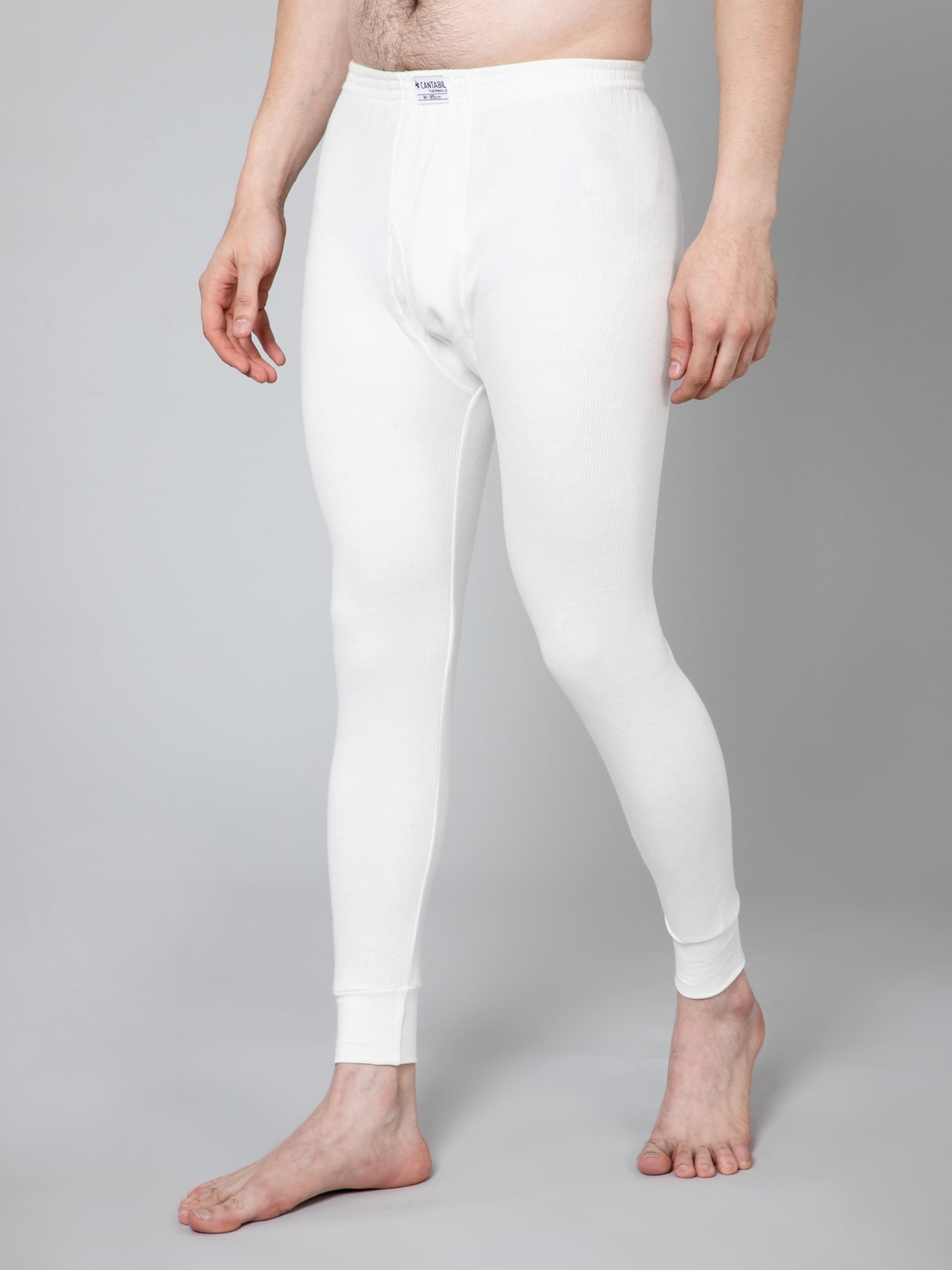 Cantabil Men Off White Thermal Trouser (7059021496459)