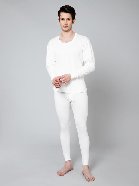 Cantabil Men Off White Thermal Trouser (7059021496459)